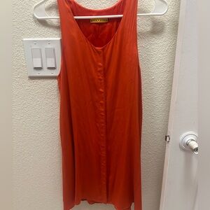 Alice + Olivia Radiant Red silk Fabric xsmall